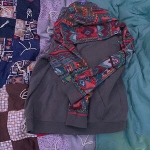 Colorful Patterned Hoodie